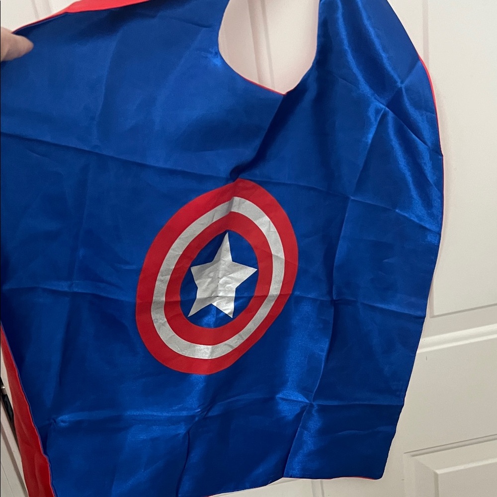 Costume/Play cape reversible Captain America/Thor Satin